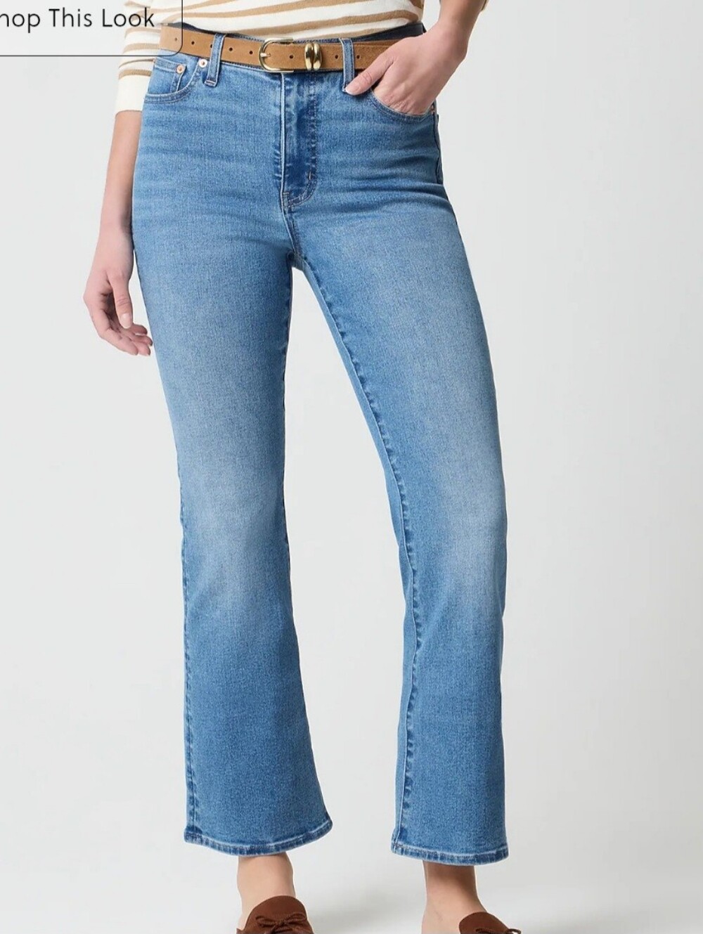 2 For $45 J. Crew Mid-Rise Cropped Flare Jeans